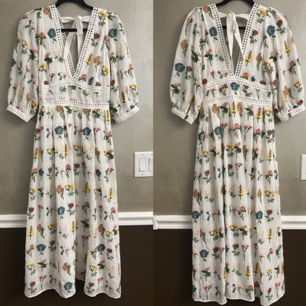 ANTHROPOLOGIE Carla Embroidered Maxi Dress - Picture 6 of 14